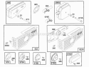 Mufflers And Deflectors Diagram and Parts List for 122702-0146-01  Briggs and Stratton Engine